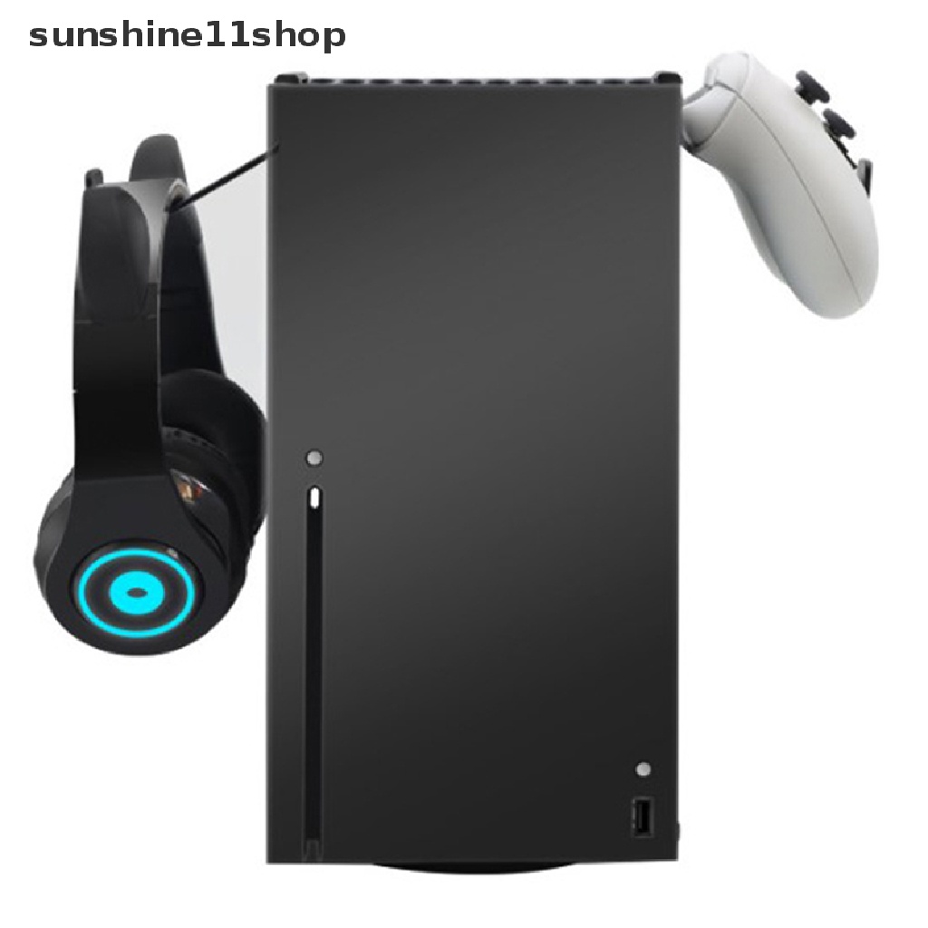 Sho Headphone Gantungan Holder Tempel Dinding Untuk PS5 Xbox Series X Host Headset Dukungan Kait Konsol Gamepad Aksesoris Game N