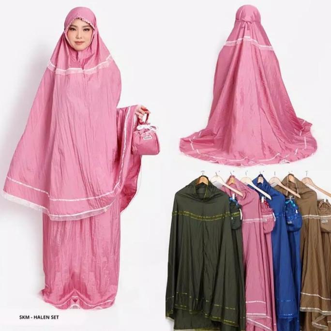 Loufie Mukena Parasut Dewasa Tebal Mukenah Parasit Travelling