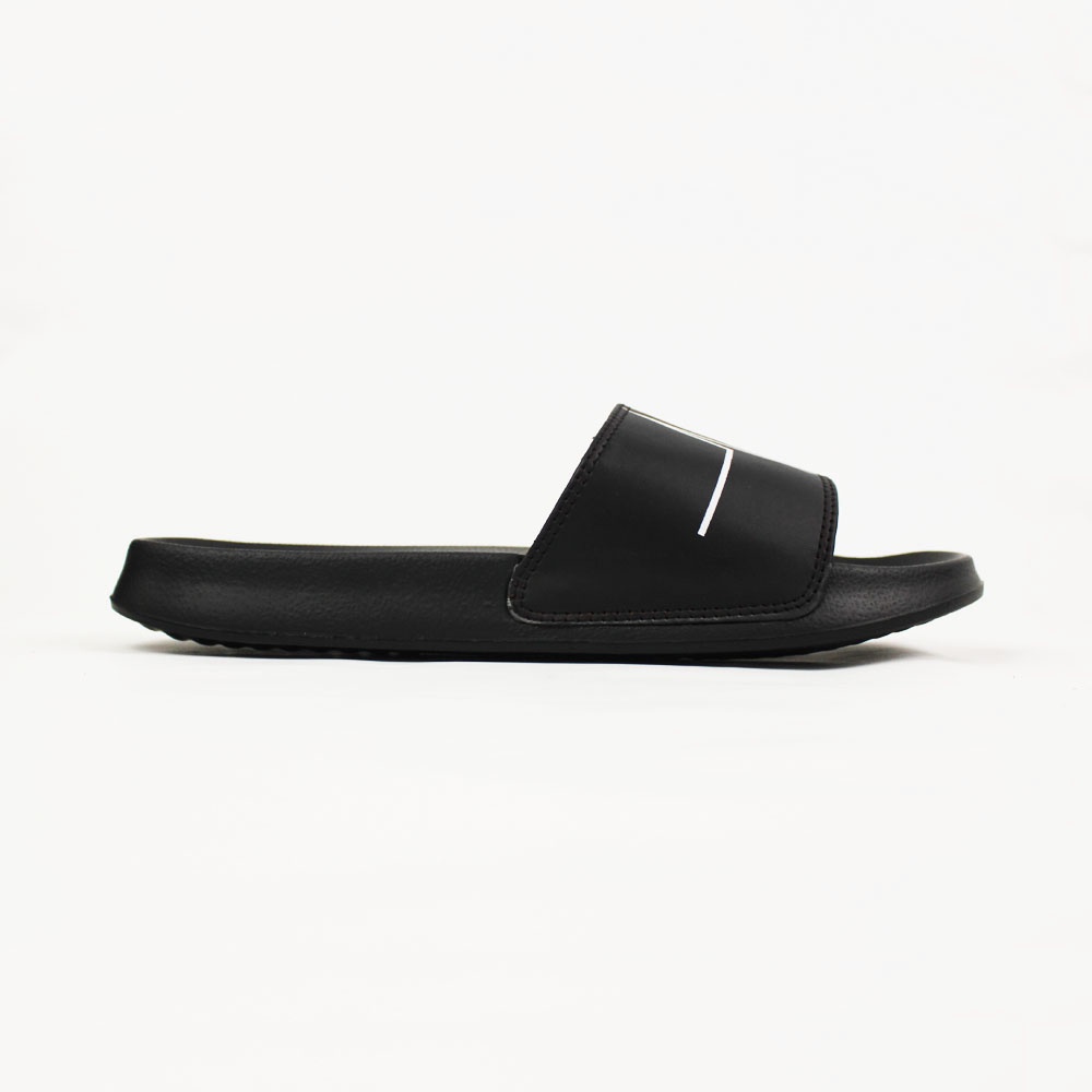 Sendal Slop Pria Wanita BOYSCODE Motif Detak Jantung Hitam / Slide Pria / Slip On Pria / Sendal Cowok / Sendal Cewek