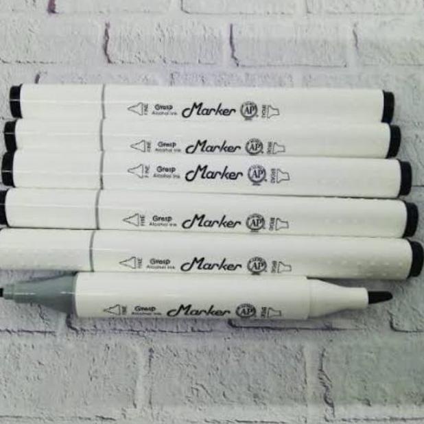 

A25 Spidol Grasp marker 120 black/ hitam Penebal mewarnai NEW ARRIVAL ㆊ