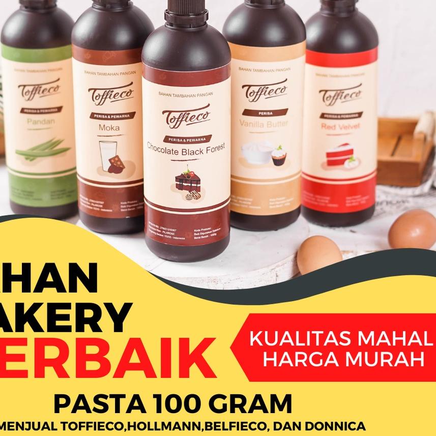 

➹ TERLENGKAP!! Toffieco Pasta 1 Kilogram Tofieco Mocca Super Vanilla Butter Pandan Coklat ☂