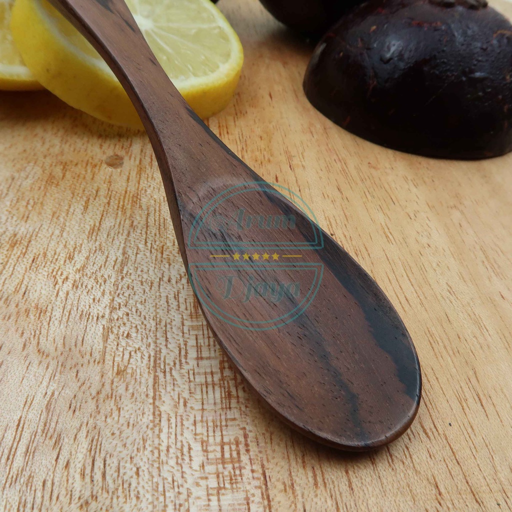 Wooden Dessert Spoon Sendok Kayu Mini Kecil Sendok Kecil Sendok Teh Sendok Gula Garam