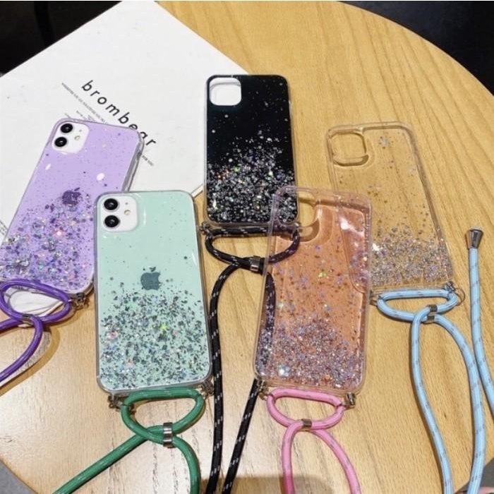 Case Tali Nagita Xiaomi Poco X3 Nfc Lanyard Glitter Gantungan
