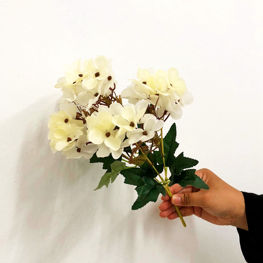 Tanaman Hias Plastik Bunga Hydrangea Fall Season Ornamen Pajangan Dekorasi Rumah Import Artificial Flower Azgalery PBP156