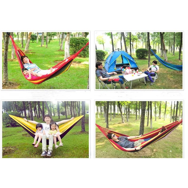 HBM Hammock Ayunan Gantung Tempat Tidur Gantung Camping Outdoor Pelangi