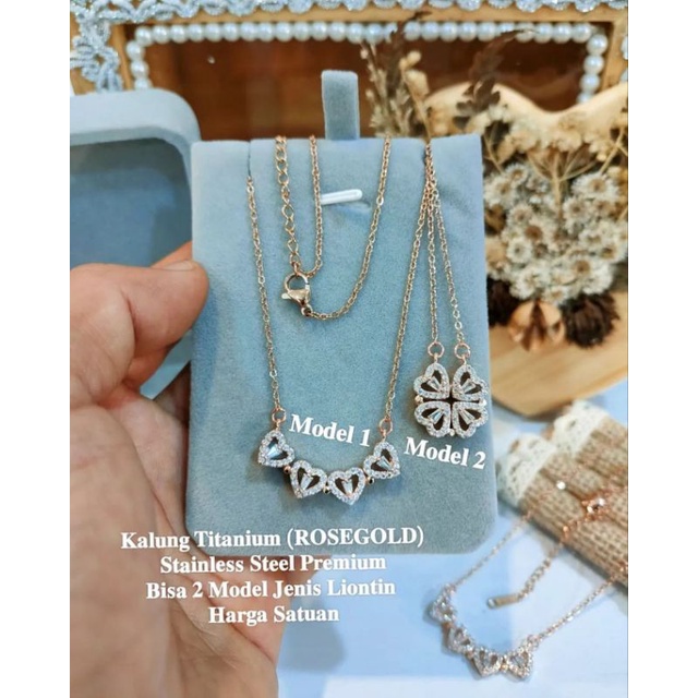 Kalung Titanium Asli Anti karat Kalung Premium Quality Anti karat Anti alergi Ks822