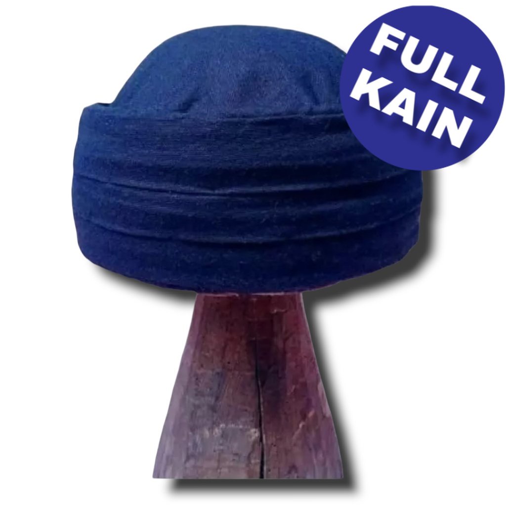 peci buhun clasik full kain - candra sumirat praktis iket sunda praktis Iket Sunda warna navy brkd