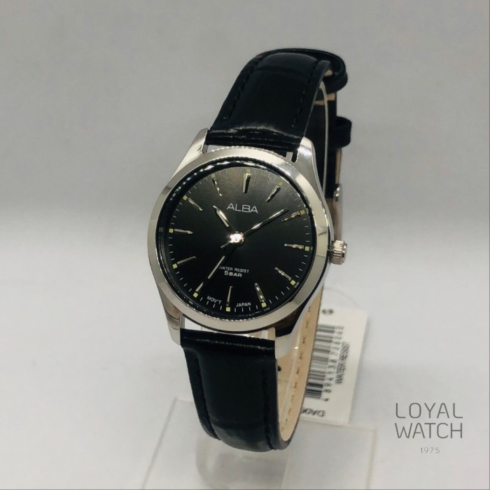 Jam Tangan Alba Wanita ARX139 Silver Hitam Original Garansi Resmi