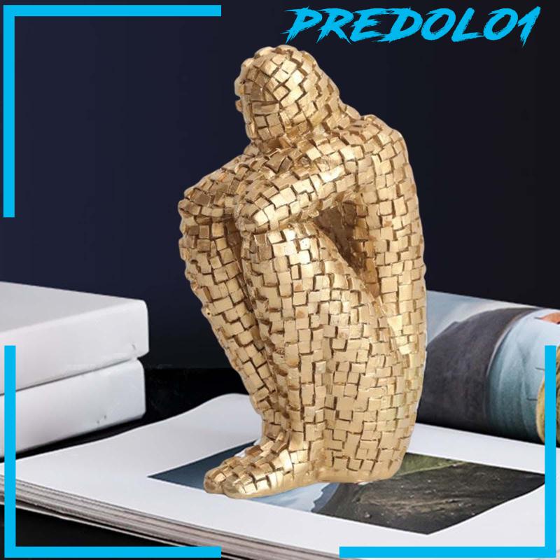 [Predolo1] Bookends Patung Abstrak Gaya Nordic Thinker Koleksi Untuk Dekorasi