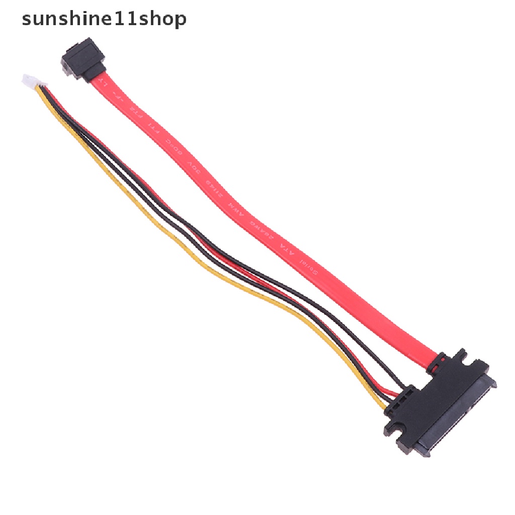 Sho 2-in-1 7Pin Sata7+15Pin 22P SATA Siam CD/DVD HD Hard Disk Kabel 25cm N