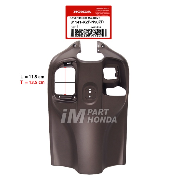 SALE  81141-K2F-N90ZD COVER INNER KONTAK DASHBOARD SCOOPY ESP K2F PRESTIGE 2023 - 2024 COKLAT DOF