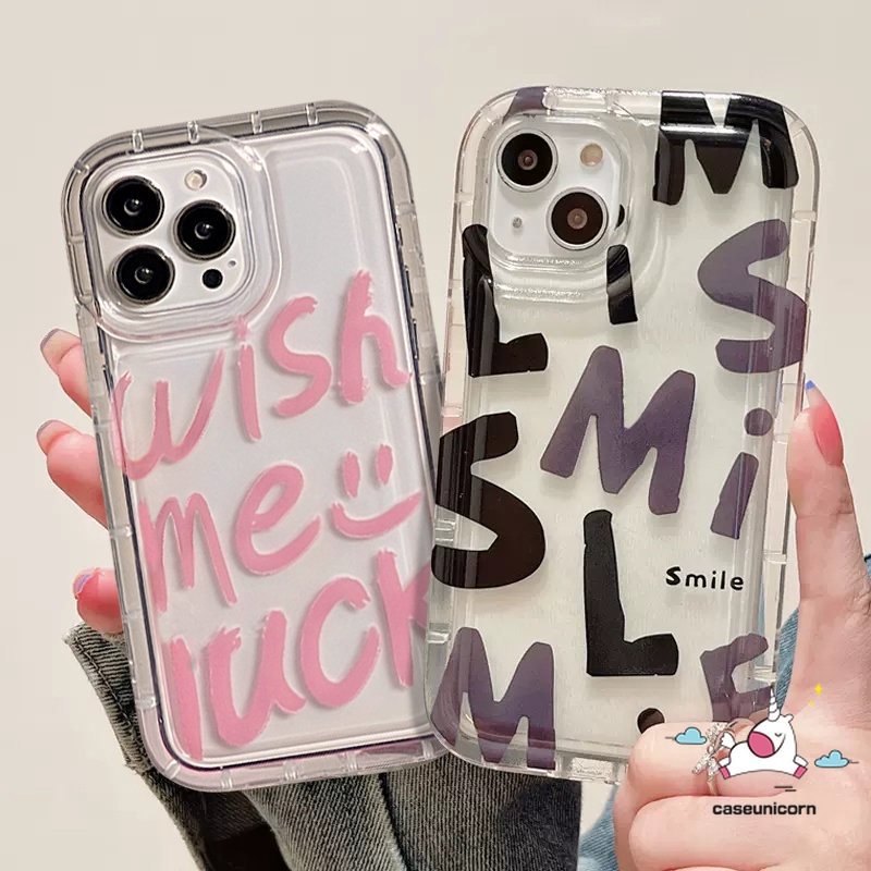 Case Pasangan Untuk Xiaomi Redmi Note 10 10s 8 9 11 11s Redmi A1 9 12C 10C 9T 10A 10 9A 9C NFC POCO F4 Huruf Alfabet Sederhana Smiley Bening Lembut Shockproof Airbag Couples Case