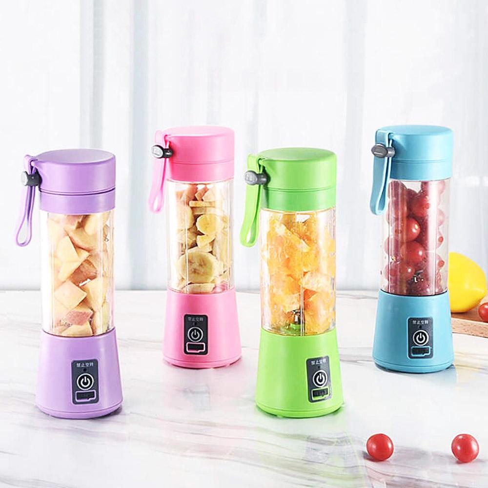 YUN Mall Blender Juice Cup Mini Portable mini USB electric /Blender Mini Portable Juicer YUN Mall  Cup Electric / Juicer Cup 400ml  Mata Pisau Rechargeable / Alat Pembuat Minuman Jus Buah Sayur Elektrik tanpa