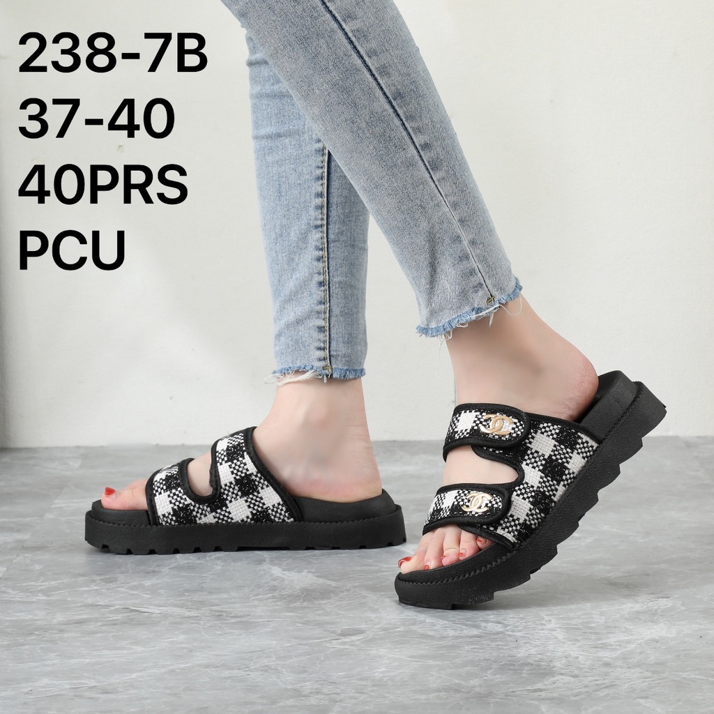 SANDAL WEDGES PEREMPUAN BAN DUA CHNLL LINK 238-8 / 7 BALANCE N M