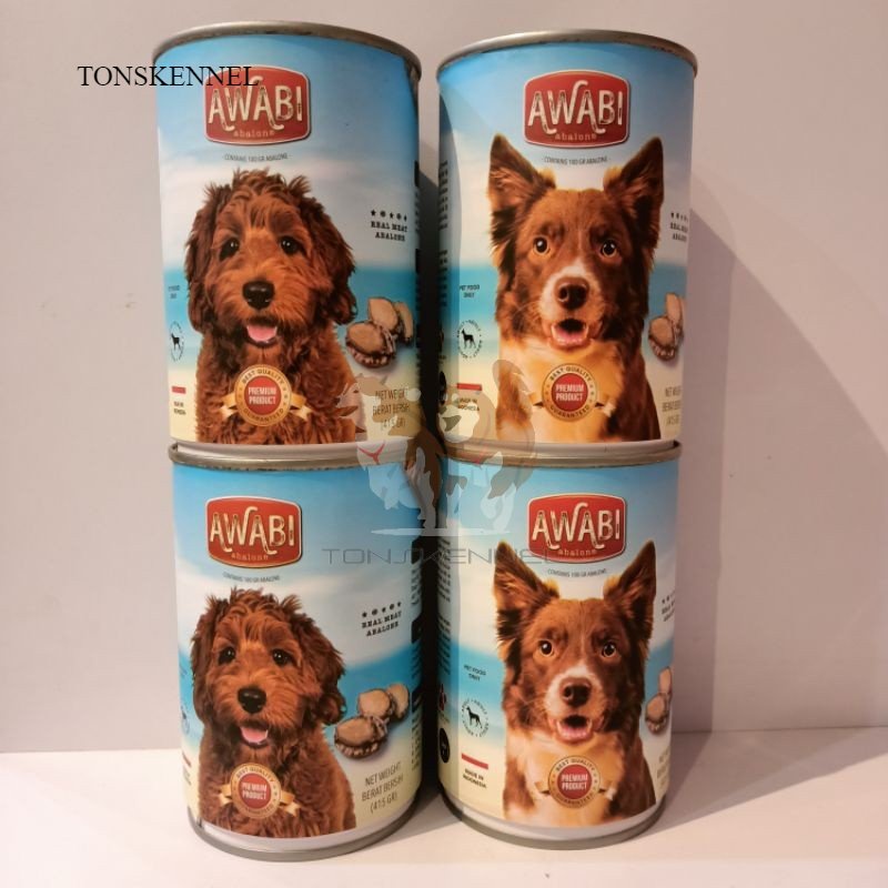 Awabi Abalone Can Puppy - Adult 415Gr Makanan Basah Anjing Anakan Anak