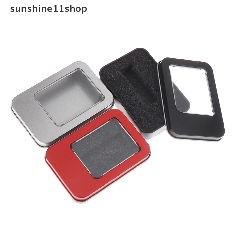 Sho Tinplate U Disk Kotak Persegi Kecil Badge Gift Metal Packaging Box U Disk Besar N