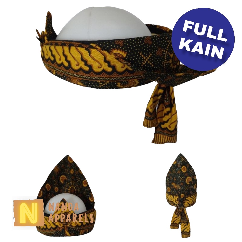 iket variasi barangbang semplak FULL KAIN praktis permanen siap pakai medium quality iket sunda bend