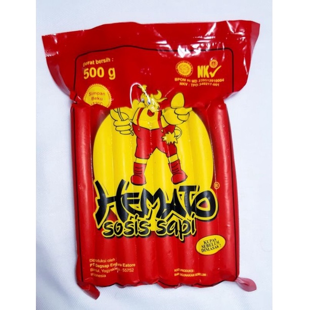 

sosis sapi hemato 500gr isi 15 btng