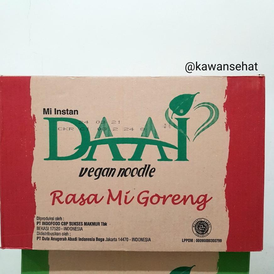 

Kirim Langsung.. Mie Instan Daai Vegan Noodle 1 dus (40 bungkus) | Mie Daai | Mie Vegan 02Q