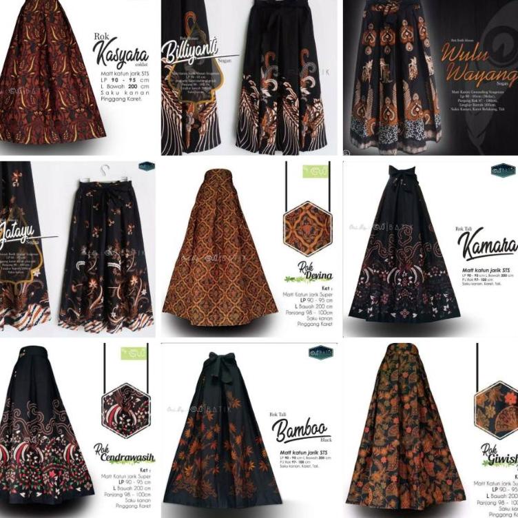 ➞ Rok batik wanita panjang payung jumbo murah bawahan batik dewasa kondangan kebaya ↓