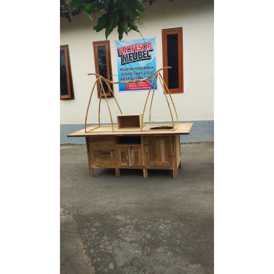 Gerobak Soto Pikul Gerobak Sate Kambing Gerobak Soto Kudus Bahan Kayu Jati