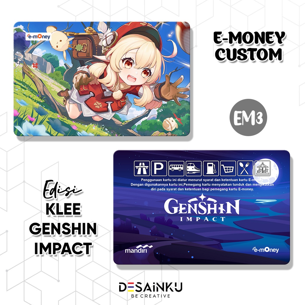 Emoney / Tap Cash / Brizzi / Flazz / Genshin Impact edisi KLEE