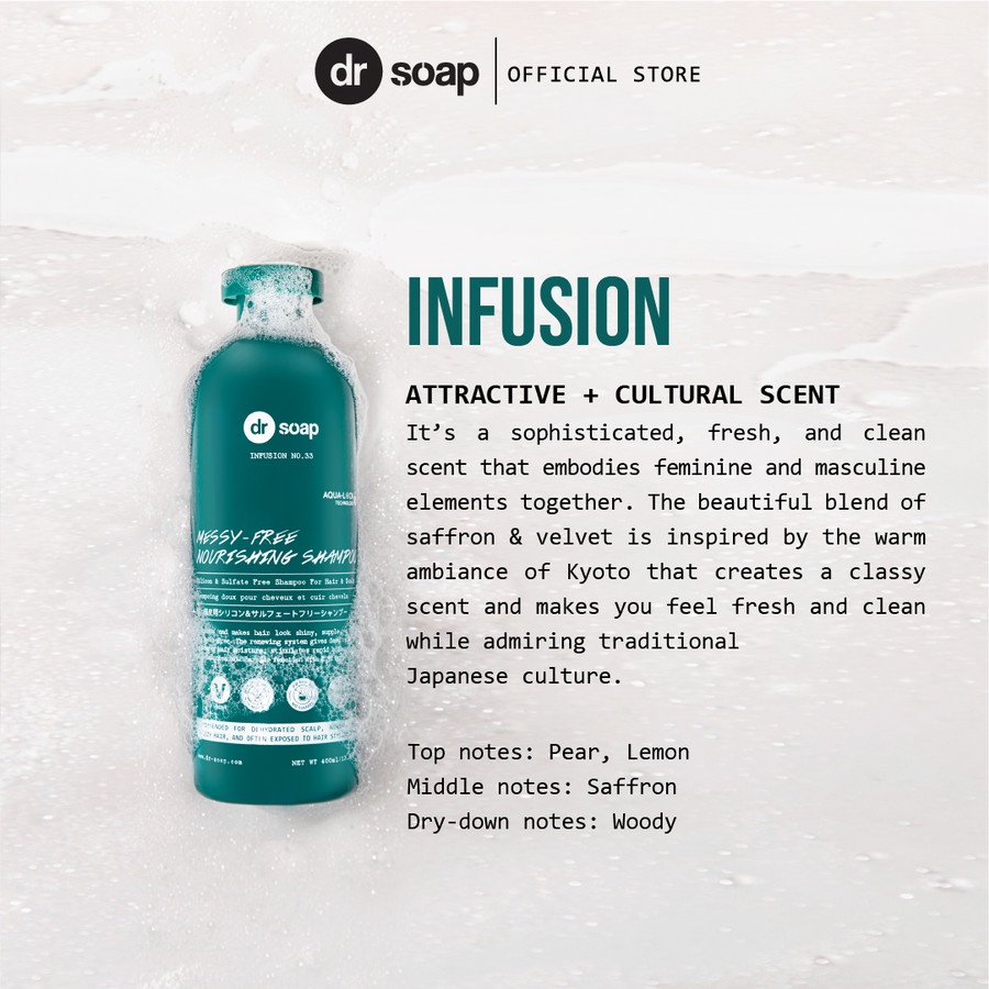 DR SOAP MESSY-FREE NOURISHING SHAMPO INFUSION NO.3 400ML