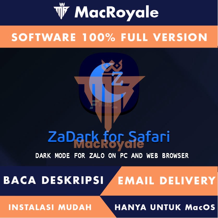 [MacOS] ZaDark Zalo Dark Mode Full Version Lifetime Full Garansi