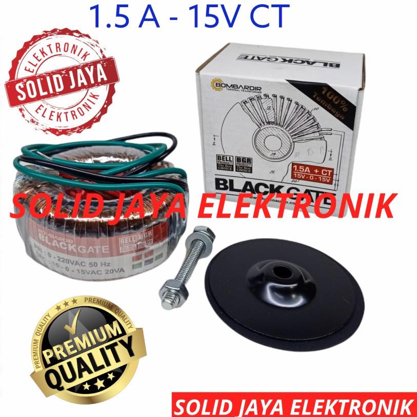 ➴ TRAFO BLACKGATE TOROID 1,5A 15V CT BOMBARDIR BLACKGATE TRAVO DONUT 1.5A 15 V CT 15 VOLT V TRAVO TO