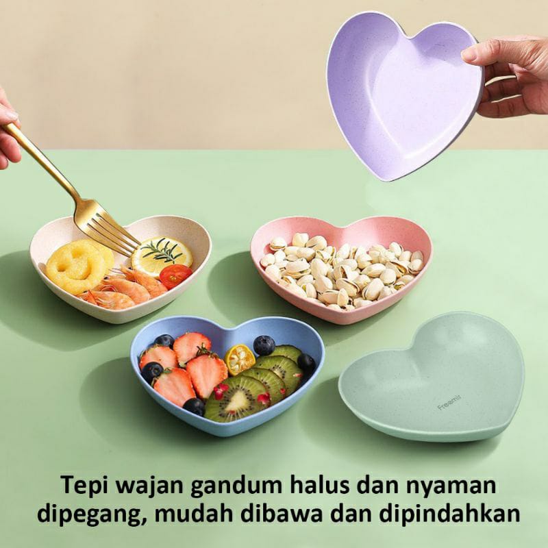 Piring Makan Saji | Berbentuk Hati / Love Plate Piring Saji