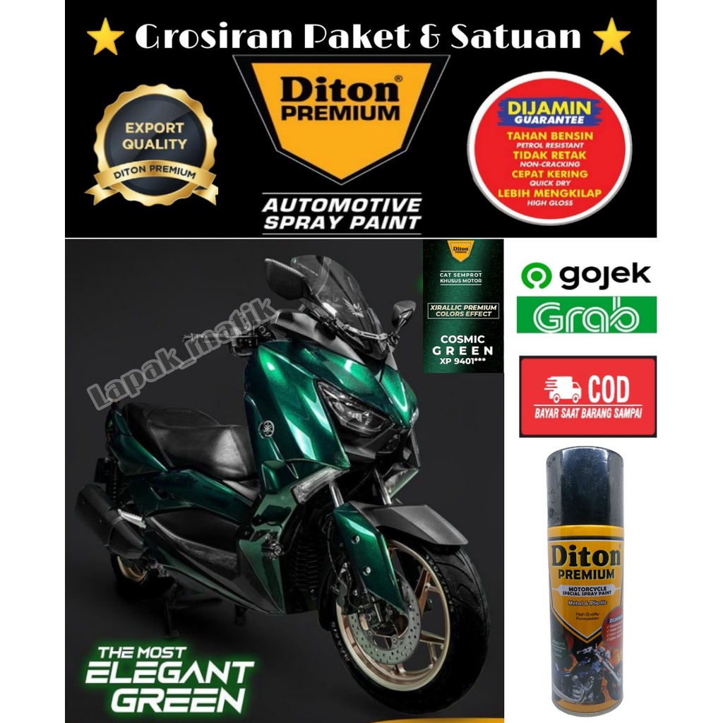 DITON PREMIUM XIRALLIC COSMIC GREEN XP9401 XIRALLIC HIJAU