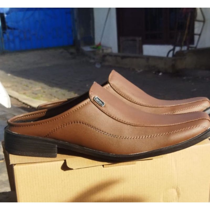 Sepatu selop pantofel pria sepatu formal pria tanpa tali sepatu sandal pria bustong pantopel slop pria