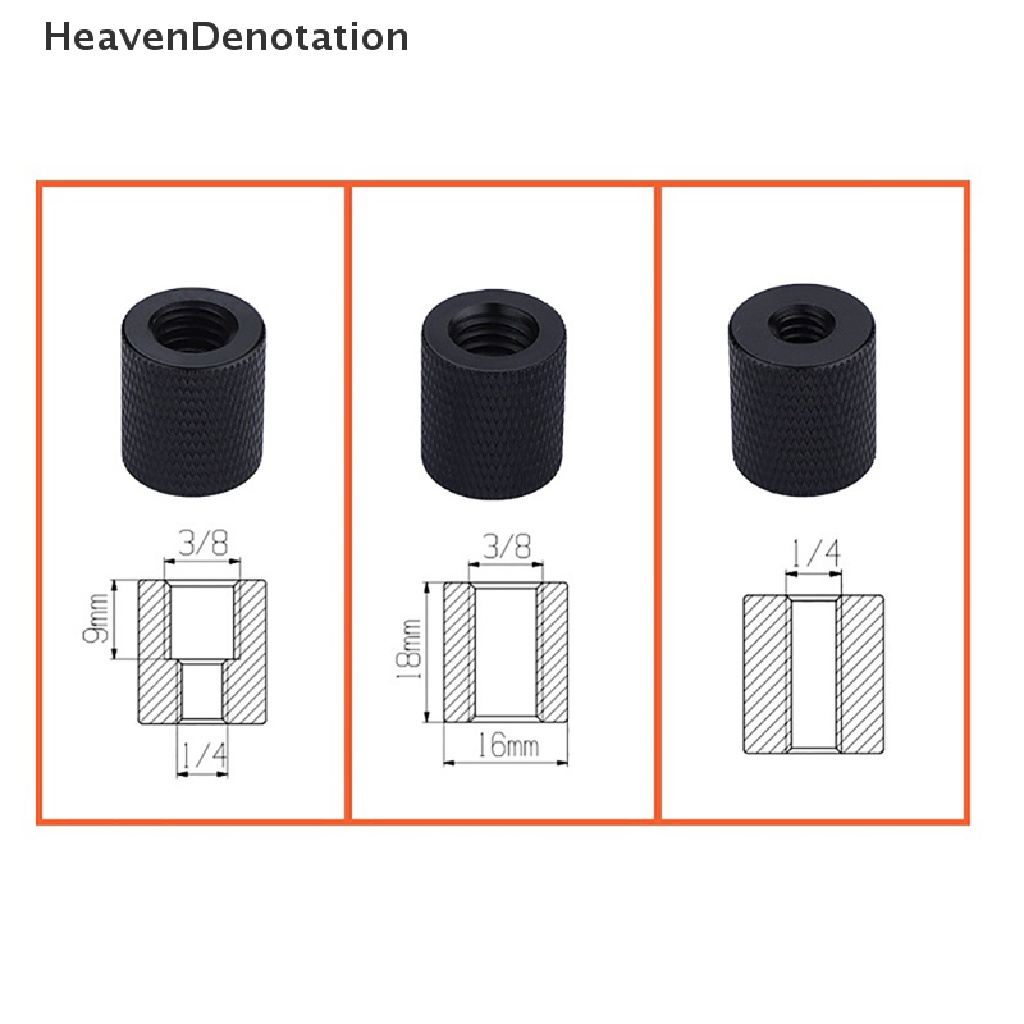 [HeavenDenotation] 3 / 8 &quot;to 1 / 4&quot; Male to Female Thread Screw Mount Adapter Tripod Plate Screw Mount HDV