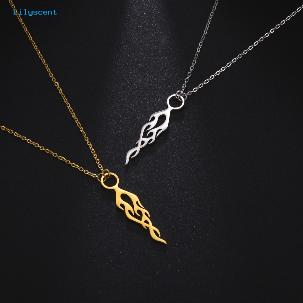 [LS] Liontin Kalung Warna Solid Berongga Keluar Indah Aksesori Perhiasan Dekoratif Permukaan Halus Bentuk Tahan Lama Wanita Kalung Hadiah