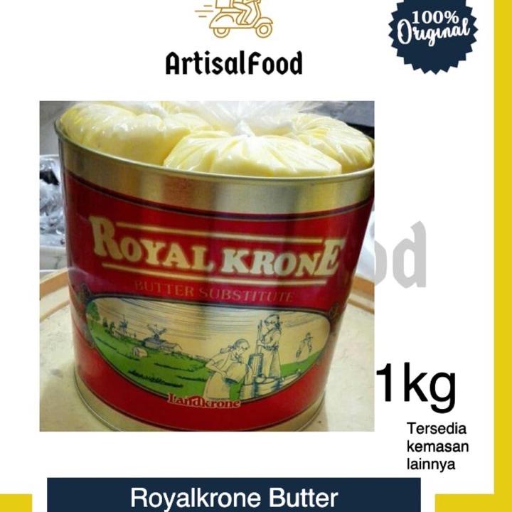 

Diskon |BMH|Royal Krone Royalkrone Landkrone Butter Mentega 1kg Room Butter kiloan 1 kg