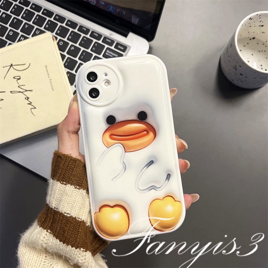 Redmi A1 10C 10A 10 9 9A 9C 9T Note 11 Pro+ 11s 11 10s 10 9s 9 8 Pro Poco X4Pro X3Pro Mi 11 Lite 11T 10TPro 12Pro Nice Duck 3D Vision Phone Case TPU Soft Protective Cover