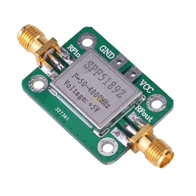 Btsg SPF5189 50-4000MHz Gains Broadband Modul RF Amplifier Frekuensi Tinggi 0.6dB Untuk FM HF VHF/UHF Analyzer