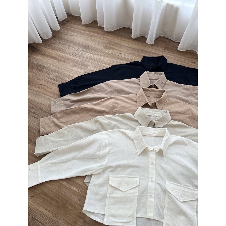 BEFAST - ZRX OOTD WANITA HEM POY / KEMEJA CROP TYSA SHIRT TWISTCONE / HEM Wanita Model Terbaru / Pakaian Kerja Wanita Casual / Kemeja Crop Lengan Panjang / Fashion Remaja ABG Kekinian / Outfit Daily Wanita Remaja / Kemeja Polos Formal