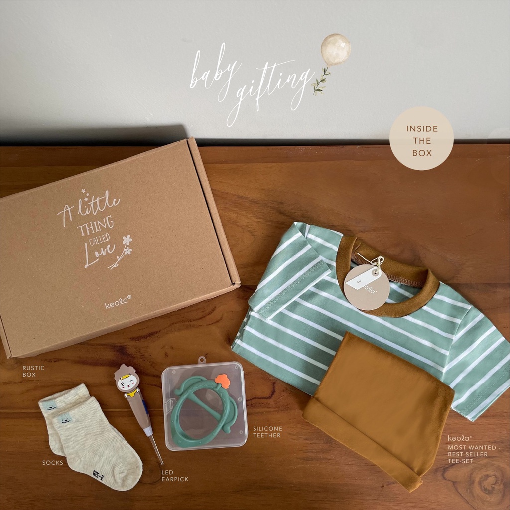 MD - Keola 5PCS Baby Gift Set Premium / Baby Gifting / Baby Hampers New Born