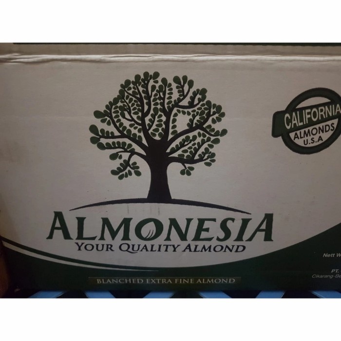 1 DUS TEPUNG ALMOND ALMONESIA ISI 11,34 KG UNTUK KUE KERING DIET SUSU