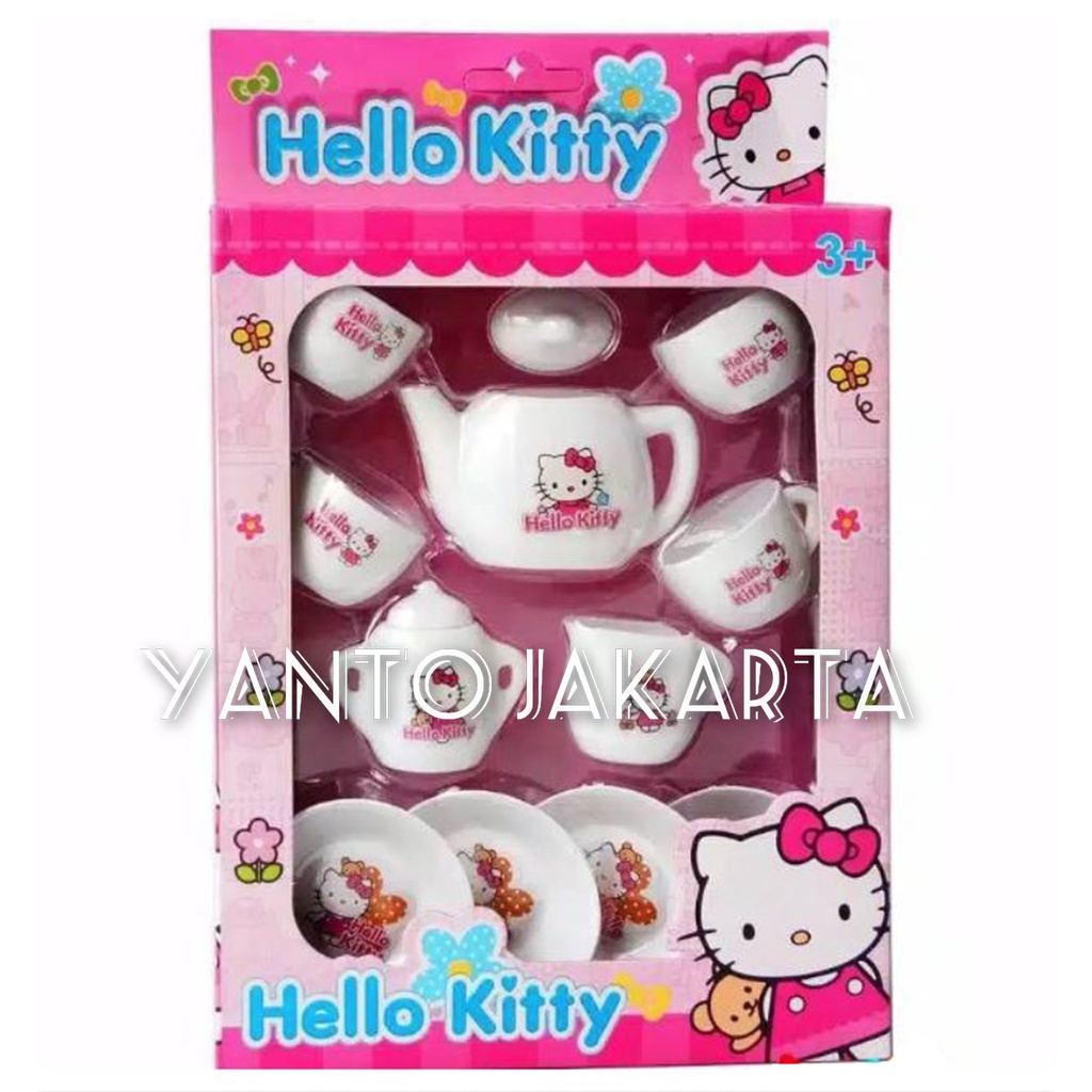 MAINAN ANAK TEKO CANGKIR PIRING SET HELLO KITTY