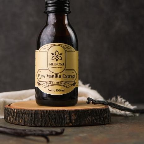 

☺ Melpona Pure Vanilla Extract Bourbon Ekstrak Vanili Murni Planifolia 100 ml 100ml ➭