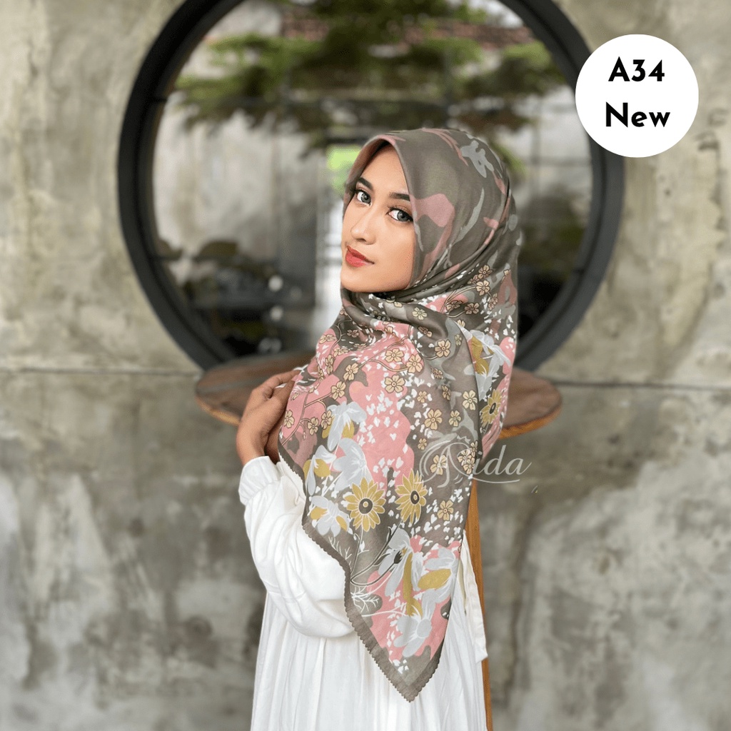 Voal Motif Lasercut Signature Scarf Printing Voal Lasercut Premium Hijabbyaida