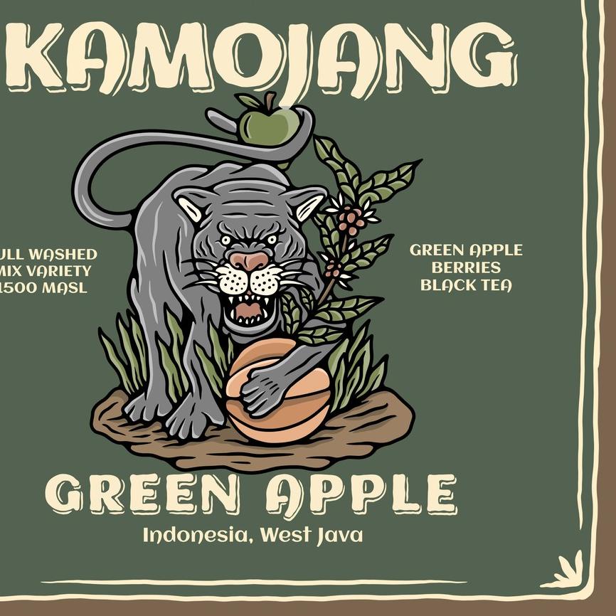 

☻ Kopi Arabika KAMOJANG GREEN APPLE (200 gr) Single Origin Specialty Coffee ☊