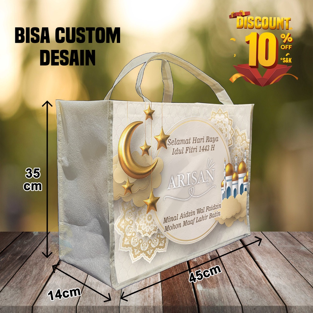 

TAS LEBARAN minimal pembelian 25 pcs - TAS PARCEL - BINGKISAN LEBARAN - SOUVENIR LEBARAN - TAS IDUL FITRI minimal pembelian 25 pcs