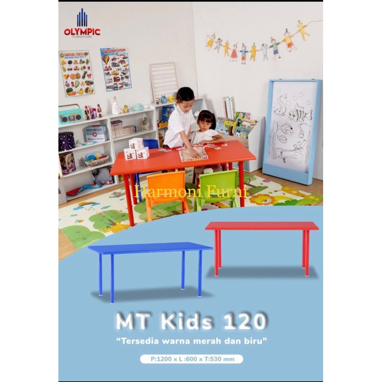 Meja Belajar Anak Olympic MT Kids 120 (hanya meja saja)