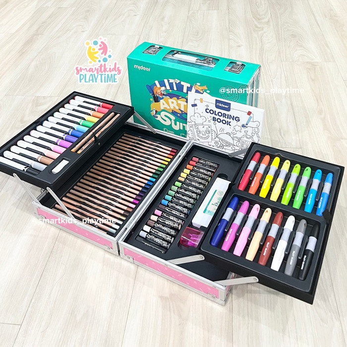 

DISKON/ Mideer Little Artist Suitcase Perlengkapan Mewarnai Anak - Hijau