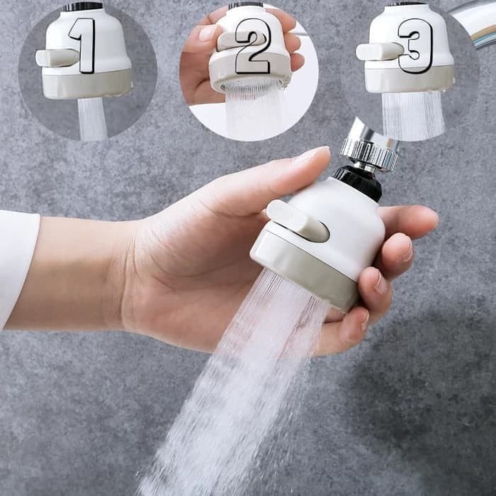 Sambungan Kran Cuci Piring Shower 360 derajat 3 mode Spray