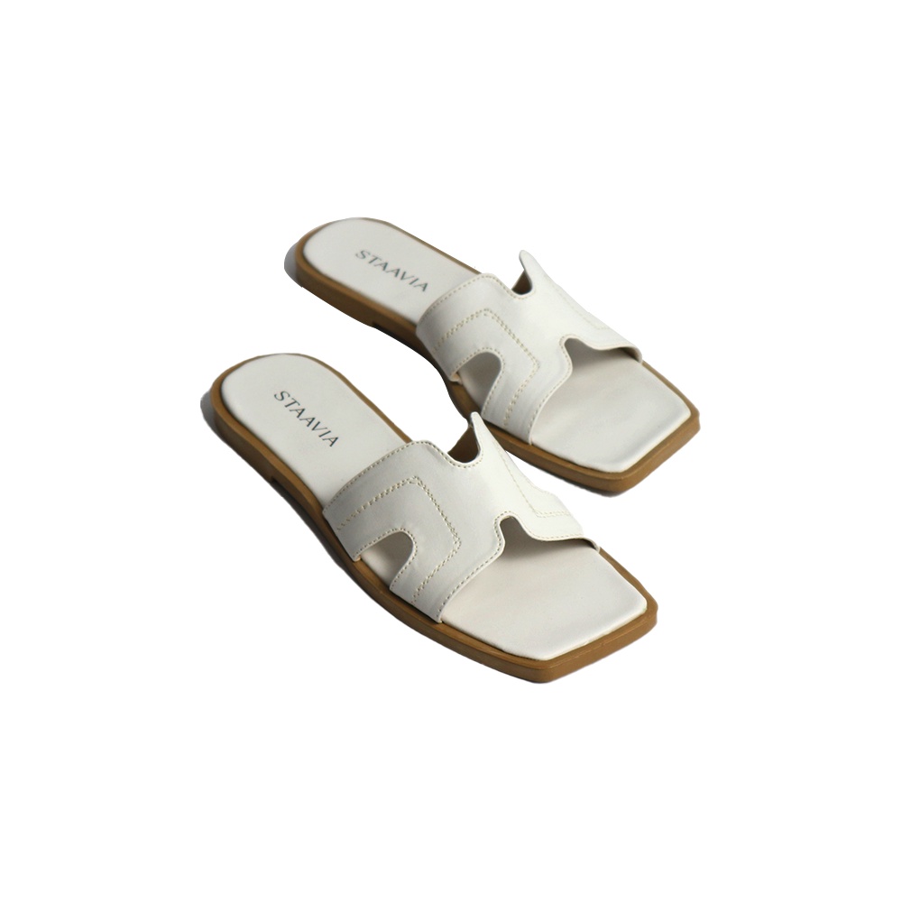 Sandal Flat Wanita Model H Sendal Slop Wanita Terbaru Sandal Slide - Mesha