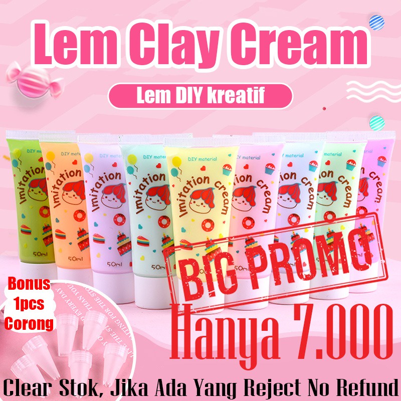 LIQUID CLAY SIMULATION CREAM HIASAN GELL DECO CREAM